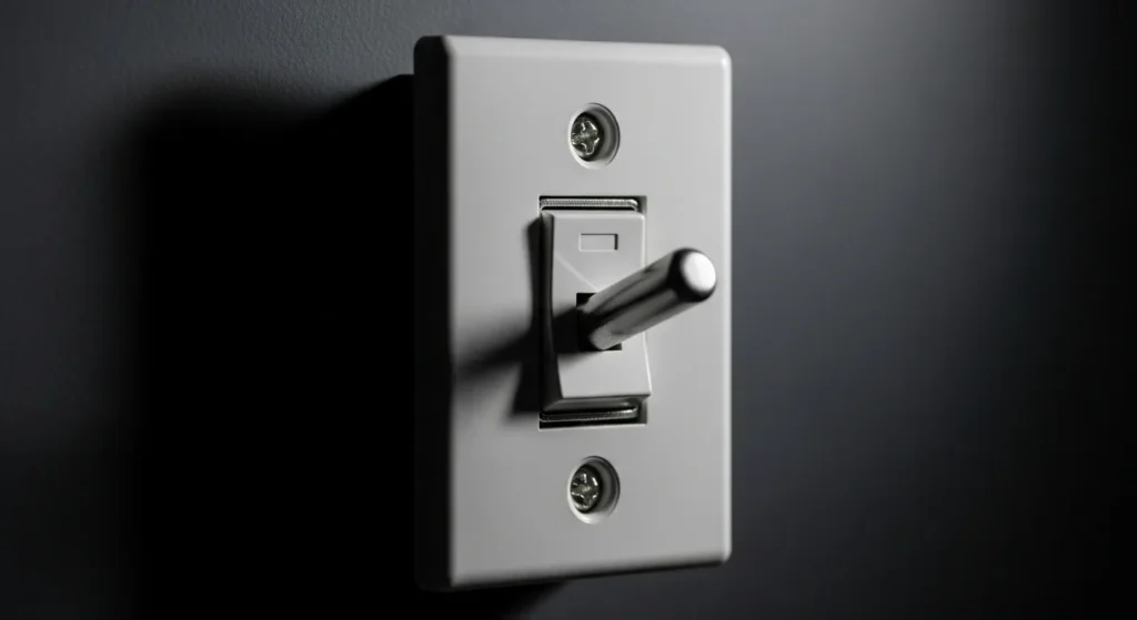 Two way switch wiring diagram showing two switches controlling one light from two location