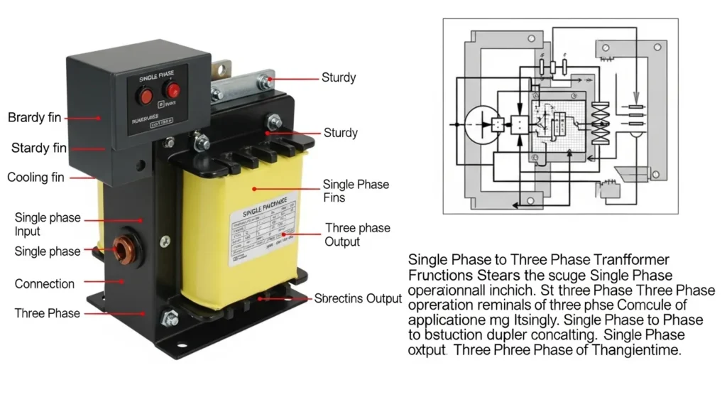 Single Phase to Three Phase Transformer