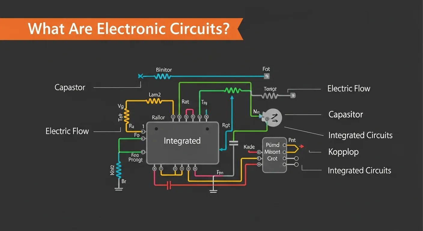 Electronic circuits diagram with common components