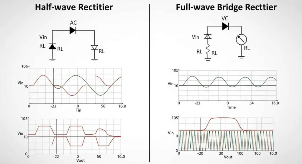 Half Wave vs Full Wave Rectifier