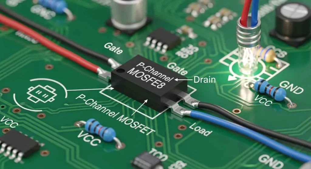 P-Channel MOSFET as a Switch