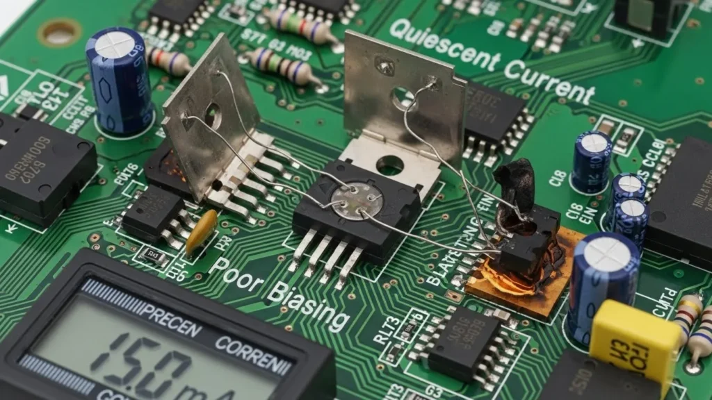 Poor Biasing and Quiescent Current